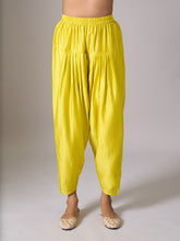 Cream short anarkali with contrast salwar