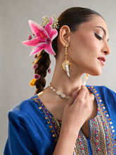 Royal Blue kaftan and pant set