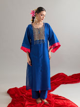 Royal Blue kaftan and pant set