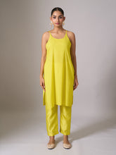 Yellow kaftan and pant set