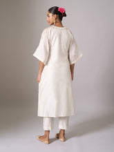 Off white kaftan and pant set