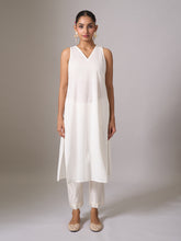 Off white kaftan and pant set