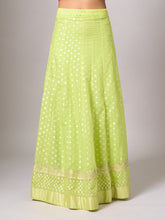 Lime green lehenga set with dupatta