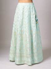 Light blue lehenga set with dupatta