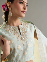 Light blue lehenga set with dupatta