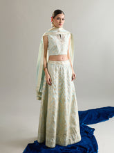 Light blue lehenga set with dupatta