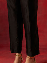 Black round hem kurta set