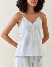 Lavender  striped cotton sphagetti and pant set