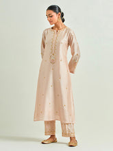 Old Rose  hand embroidered kurta set