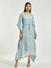 Light Blue floral print modal kaftan