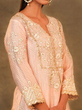 Pink Chanderi Tissue Kurta