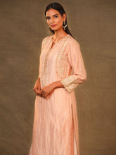 Pink Chanderi Tissue Kurta