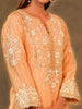 Light orange Chanderi Tissue Kurta