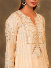 Ivory Chanderi Tissue Kurta