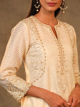 Ivory Chanderi Tissue Kurta