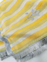 Block print chanderi dupatta with embroidered highlights