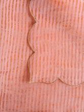 Peach chanderi tissue dupatta