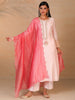 Fuschia Chanderi tissue dupatta