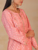 Pink hand embroidered chanderi kurta