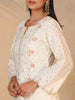 Off White hand embroidered chanderi kurta
