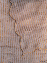 Grey chanderi tissue dupatta