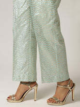 Blue chanderi palazzo