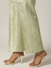 Green chanderi palazzo