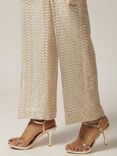 Off white chanderi palazzo