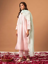 Mint Blue chanderi tissue dupatta