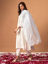 Light Blue chanderi tissue dupatta