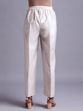Off white  silk chanderi pant with  embroidery