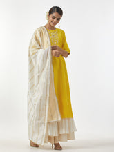 Off White Silk Chanderi Dupatta