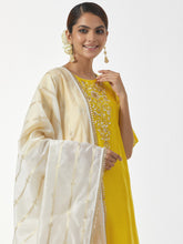Off White Silk Chanderi Dupatta